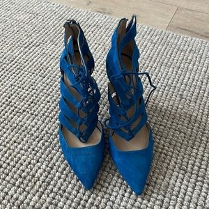 J. Crew lace up caged pump 6.5